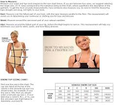 Womens Clothing And Swimwear Size Information