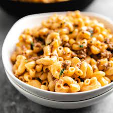 homemade hamburger helper cheeseburger