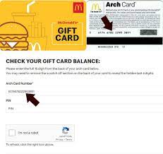 check mcdonald s gift card balance