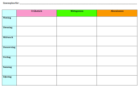 Blanko tabellen zum ausdruckenm : Wochenplan Vorlage Kostenlos Als Word Oder Pdf Downloaden Vorlagen Muster