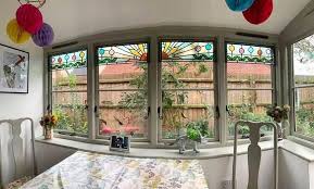 Art Deco Inspired Panoramic Window