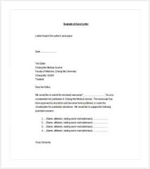 Cover Letter Journal Submission Sample   The Letter Sample