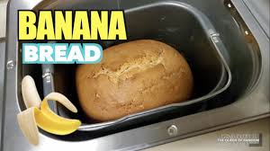 banana loaf baked in a bread maker