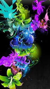 abstract flowers wallpaper free