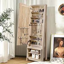 armoire 2 in 1 stand mirror organizer