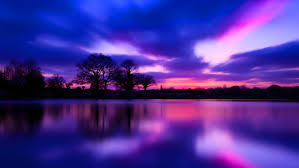 wallpaper sunset blue cloud water
