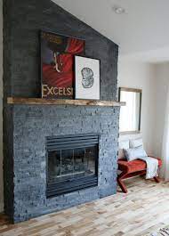 12 Stacked Stone Fireplace Ideas For