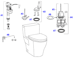 toto aimes toilet replacement parts