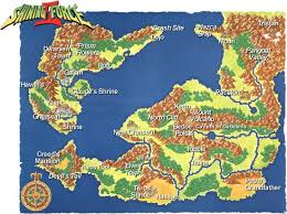 The shining force series is a fantasy based strategy/rpg series by sega and climax. Shining Force 2 Map World Map Map Layout