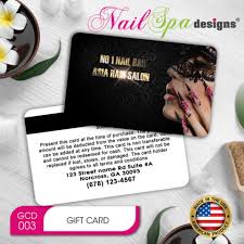 plastic gift cards nail spa designs