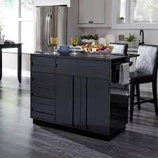 Shop kitchen islands & carts and a variety of home decor products online at lowes.com. Homestyles Linear Black Kitchen Island With 2 Bar Stools And Drop Leaf 8002 948 The Home Depot