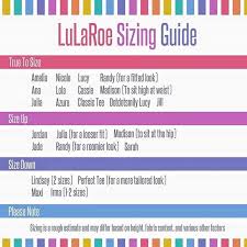 Lularoe Sizing Guide Lularoe Sizing Lularoe Size Chart