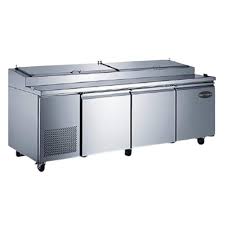 saba 92 in stainless steel refrigerated