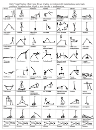Free Yoga Poses Chart Sun Salutation Chart Printable Sun