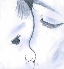 Your mind races ahead of the moves that you eventually make. Baby Kiss Mom Soul From Pencil Drawings Illustration People Figures Love Romance Artpal