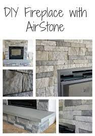 Diy Stone Fireplace Airstone Fireplace