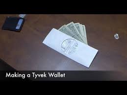 Over at the diy site instructables there is a tutorial on turning those extremely durable tyvek pouches into equally as durable wallets. Making A Tyvek Wallet Youtube