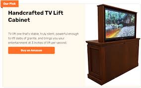 amazing diy tv lift cabinet project