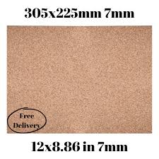 Cork Sheet 7mm 305x225mm 12 01 X 8