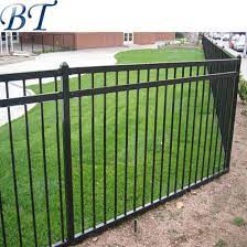 4 foot black aluminum garden fence