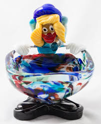 Vintage Murano Millefiori Glass Clown