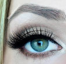 with eyelash extensions