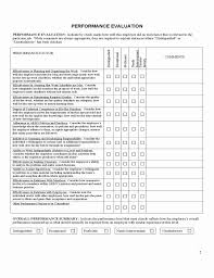 Performance Appraisal Form Template Lovely Employee