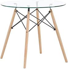 Think outside the box and try grouping a few side tables together in front of your sofa. Ivinta Glass Round Dining Table Coffee Table Kitchen Table For Small Spaces Kitchen Living Room Dining Room 31x28