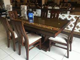 teak dining table 6 seater at rs