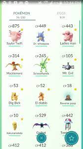 Let's share our Pokemon names :D : r/pokemongo