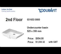 duravit second floor undermount basin