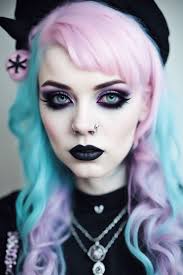 pastel gothic makeup playground