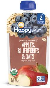 happy baby apple blueberry oats hd png