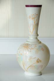 Antique Bristol Glass Vase C 1900