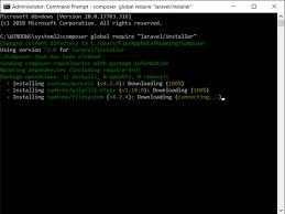 install laravel framework in windows