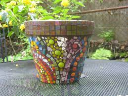 mosaic flower pots mosaic diy