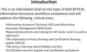 What Is Dod Ia Workforce Compliance Pdf Free Download