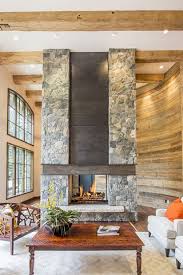 Fireplace Stone With Ibeam And Metal