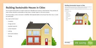 Building Sustainable Housing Worksheet