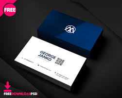 official business card psd template
