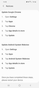 Hi, i cant do anything with my android system webview.do i need to force stop? Solved Some Of My Apps Dont Work Page 12 Samsung Community
