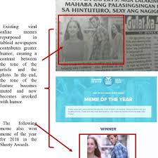 The term tabloid journalism , along with the use of large pictures, tends to emphasize topics such as sensational crime stories. An Example Of Existing Viral Online Meme In Tabloid Newspaper Bulgar Download Scientific Diagram