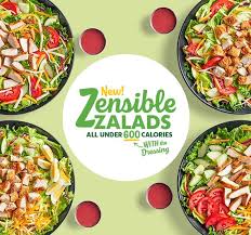 zaxby s introduces new zensible zalads