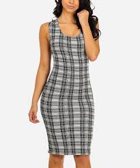 Moda Xpress Black Plaid Quilted Bodycon Dress Zulily