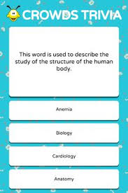 Take these quizzes at encyclopedia britannica to test your knowledge on a variety of fun and interesting topics including animals, art, music, pop culture, . 40 Human Body Trivia Quiz Games Questions Answers Ideas In 2021 Trivia Quiz Trivia Questions Trivia