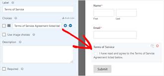 Get the terms and conditons checkbox text, if set. How To Add A Terms And Conditions To Your Wordpress Forms