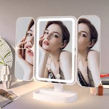 tri fold travel vanity makeup mirror