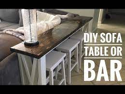 Diy How To Build A Sofa Table Bar