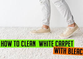 how to clean white carpet with bleach