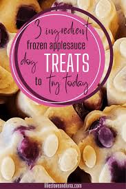 recipe for frozen applesauce dog treats